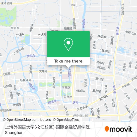 上海外国语大学(松江校区)-国际金融贸易学院 map