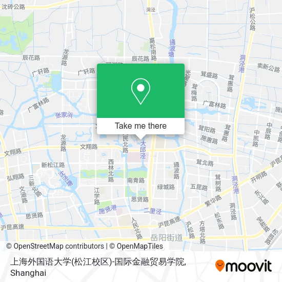 上海外国语大学(松江校区)-国际金融贸易学院 map