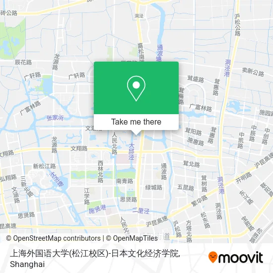 上海外国语大学(松江校区)-日本文化经济学院 map