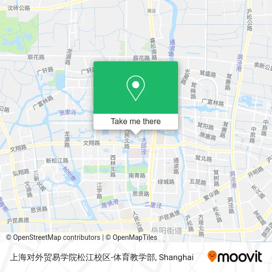 上海对外贸易学院松江校区-体育教学部 map