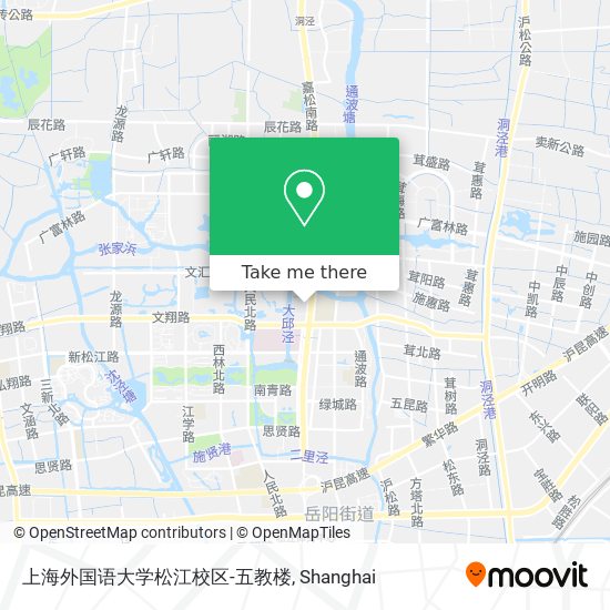 上海外国语大学松江校区-五教楼 map
