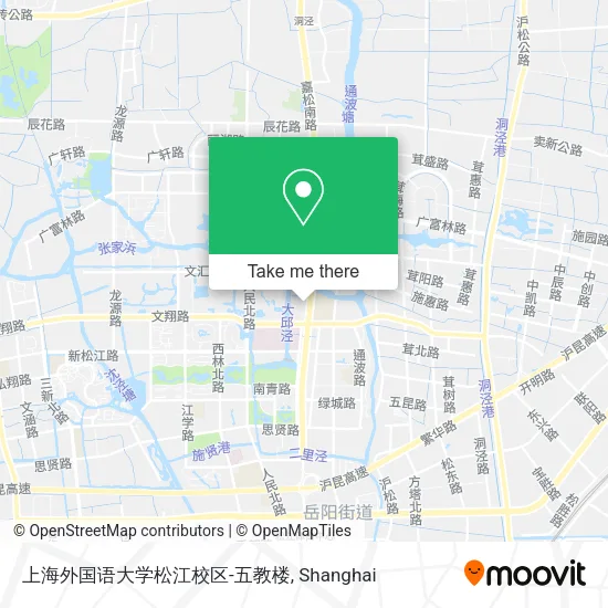 上海外国语大学松江校区-五教楼 map