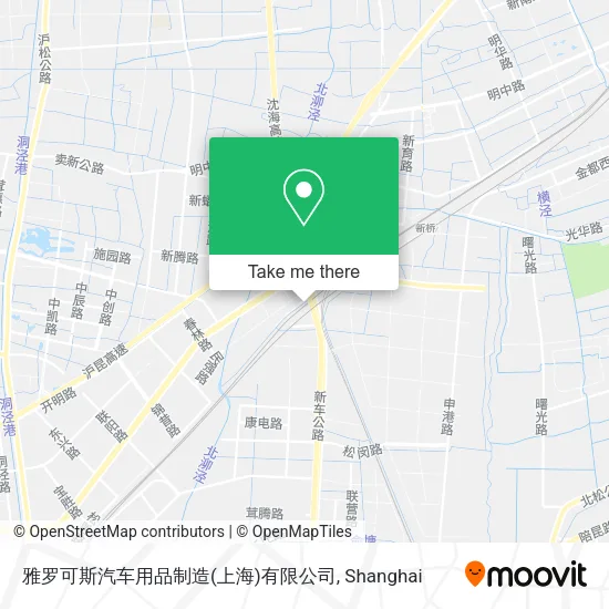 雅罗可斯汽车用品制造(上海)有限公司 map