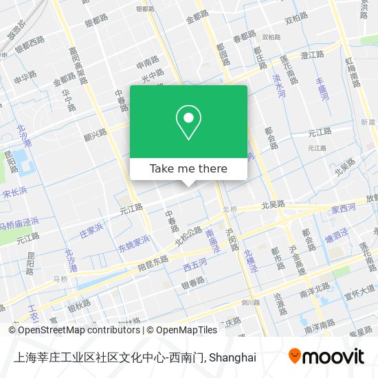 上海莘庄工业区社区文化中心-西南门 map