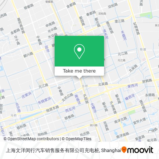 上海文洋闵行汽车销售服务有限公司充电桩 map