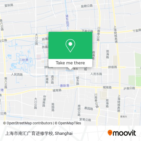 上海市南汇广育进修学校 map