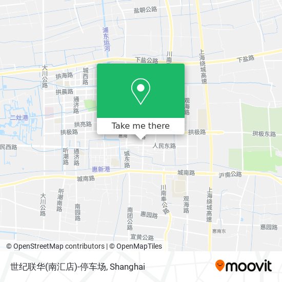 世纪联华(南汇店)-停车场 map