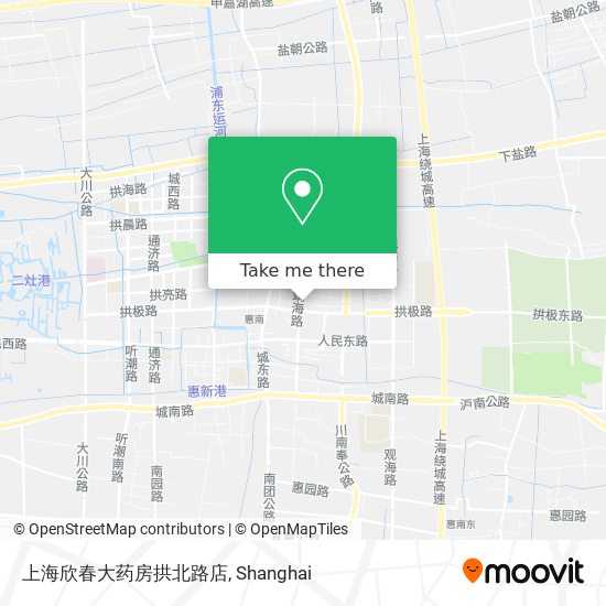 上海欣春大药房拱北路店 map