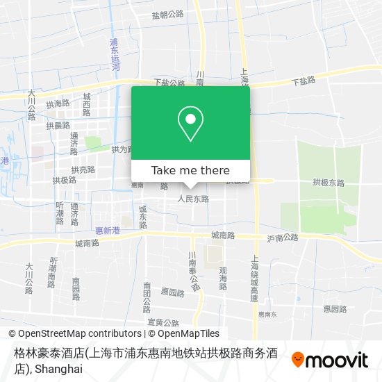 格林豪泰酒店(上海市浦东惠南地铁站拱极路商务酒店) map