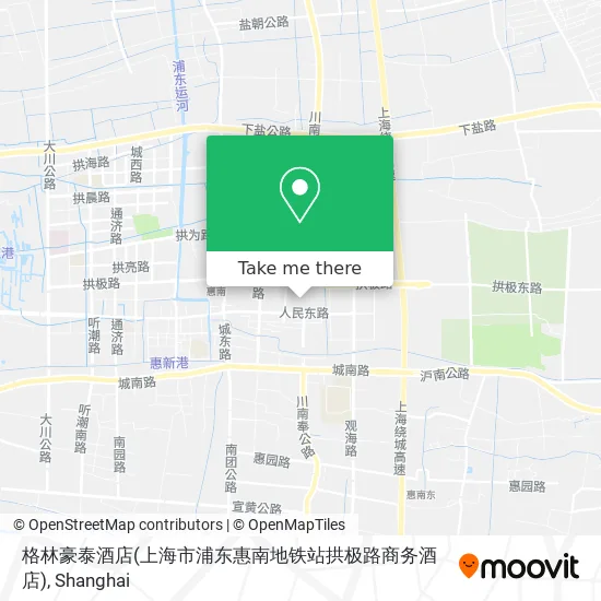 格林豪泰酒店(上海市浦东惠南地铁站拱极路商务酒店) map