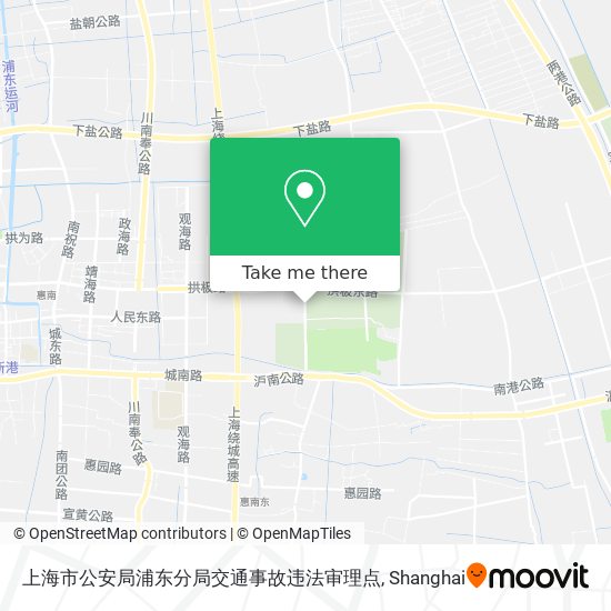 上海市公安局浦东分局交通事故违法审理点 map