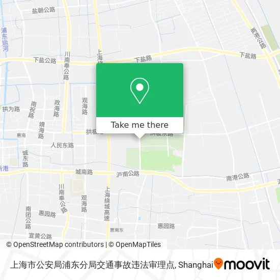 上海市公安局浦东分局交通事故违法审理点 map