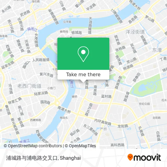 浦城路与浦电路交叉口 map