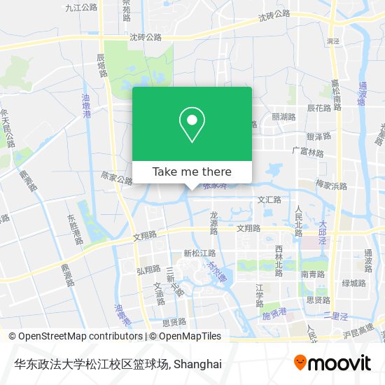 华东政法大学松江校区篮球场 map