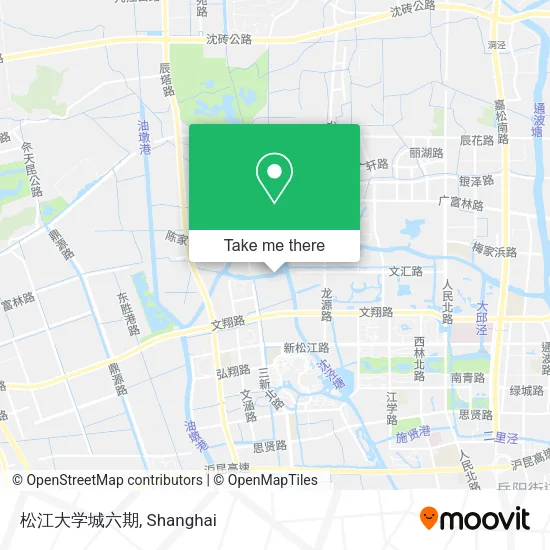 松江大学城六期 map