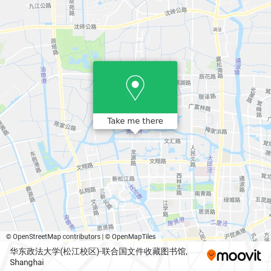 华东政法大学(松江校区)-联合国文件收藏图书馆 map