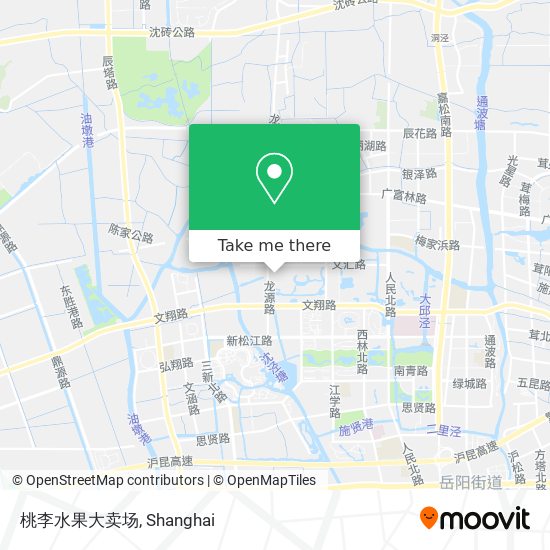 桃李水果大卖场 map