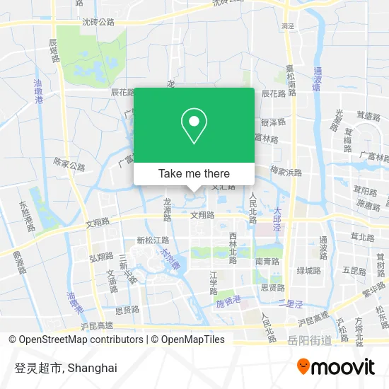 登灵超市 map