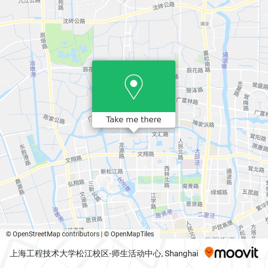 上海工程技术大学松江校区-师生活动中心 map