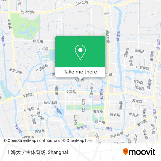 上海大学生体育场 map