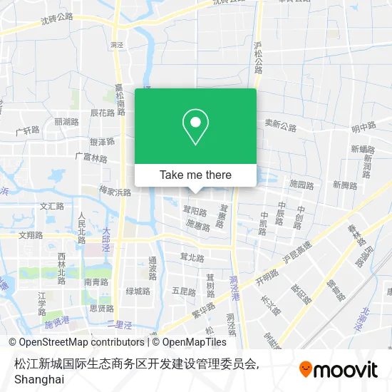 松江新城国际生态商务区开发建设管理委员会 map