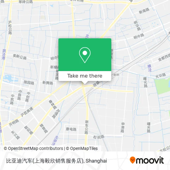比亚迪汽车(上海毅欣销售服务店) map