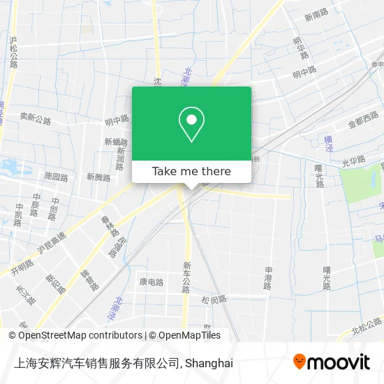 上海安辉汽车销售服务有限公司 map