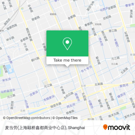 麦当劳(上海颛桥鑫都商业中心店) map