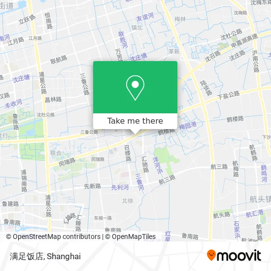 满足饭店 map