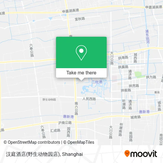 汉庭酒店(野生动物园店) map
