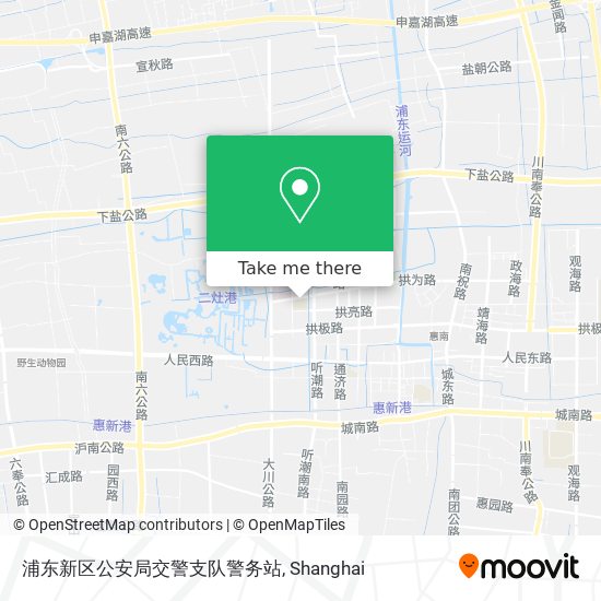 浦东新区公安局交警支队警务站 map