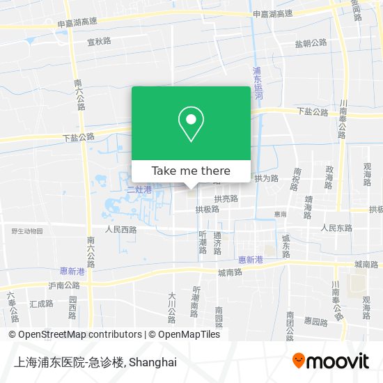 上海浦东医院-急诊楼 map