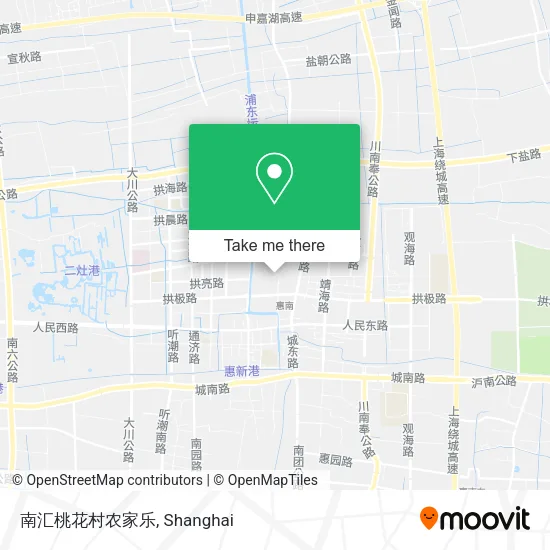 南汇桃花村农家乐 map