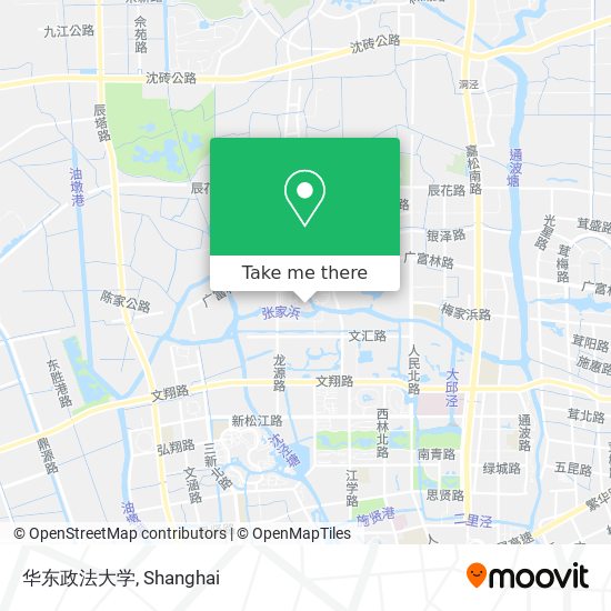 华东政法大学 map