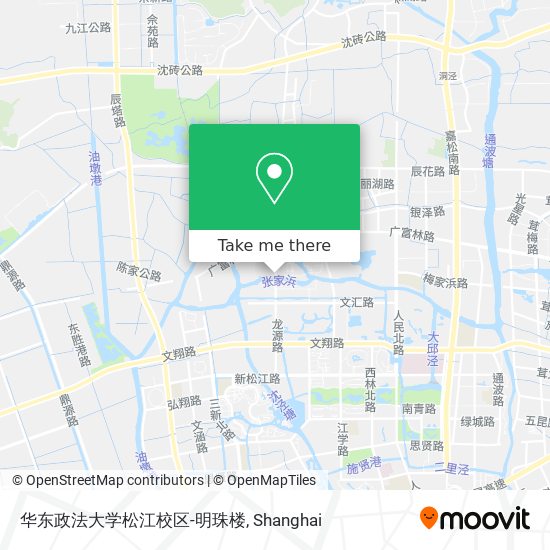 华东政法大学松江校区-明珠楼 map