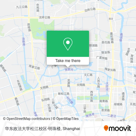 华东政法大学松江校区-明珠楼 map