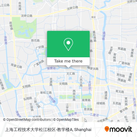 上海工程技术大学松江校区-教学楼A map