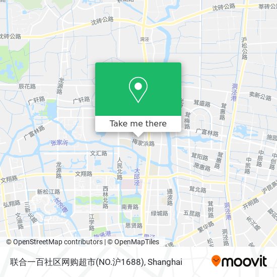 联合一百社区网购超市(NO.沪1688) map