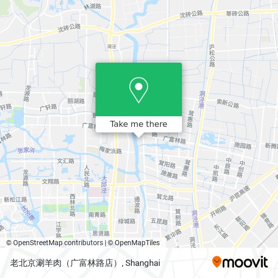 老北京涮羊肉（广富林路店） map