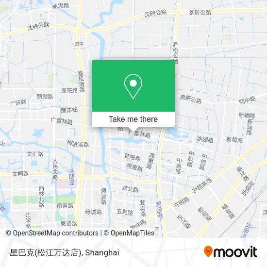 星巴克(松江万达店) map
