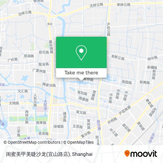 闺蜜美甲美睫沙龙(宜山路店) map