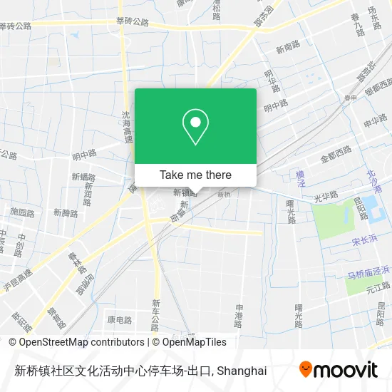 新桥镇社区文化活动中心停车场-出口 map
