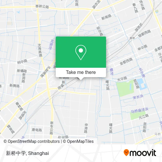 新桥中学 map