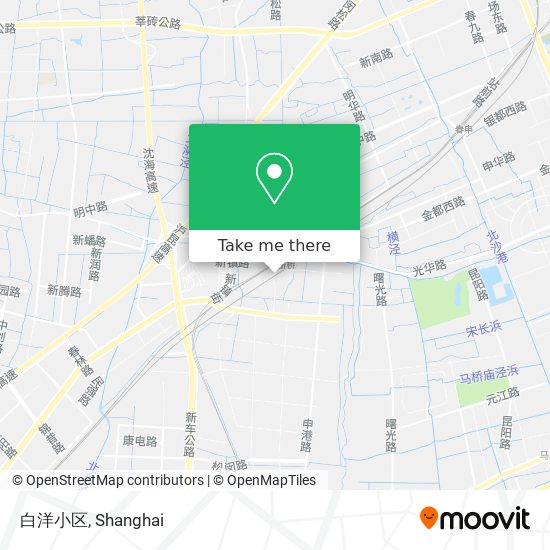 白洋小区 map