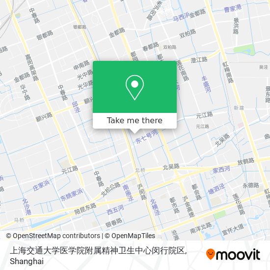 上海交通大学医学院附属精神卫生中心闵行院区 map