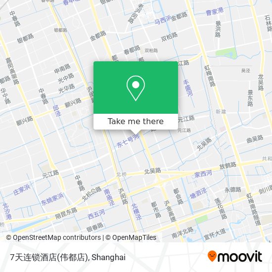 7天连锁酒店(伟都店) map