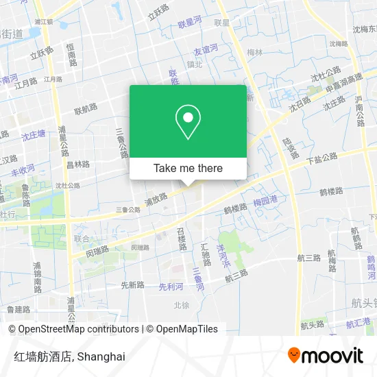 红墙舫酒店 map