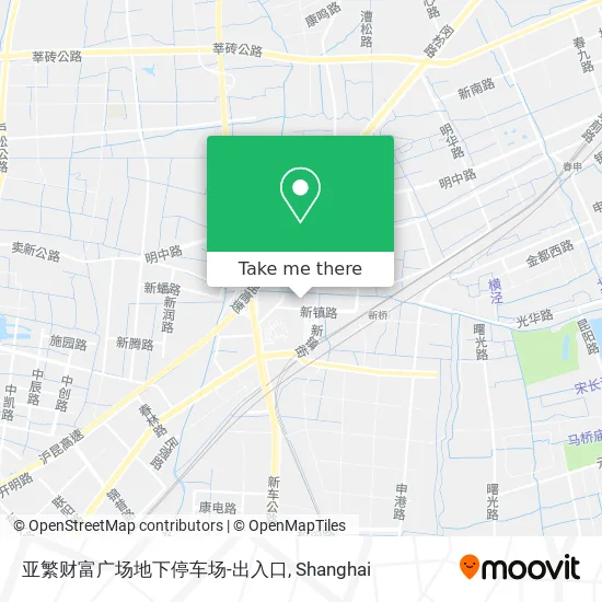 亚繁财富广场地下停车场-出入口 map