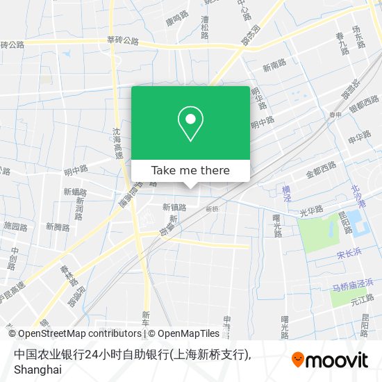 中国农业银行24小时自助银行(上海新桥支行) map