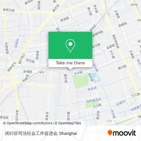 闵行区司法社会工作促进会 map